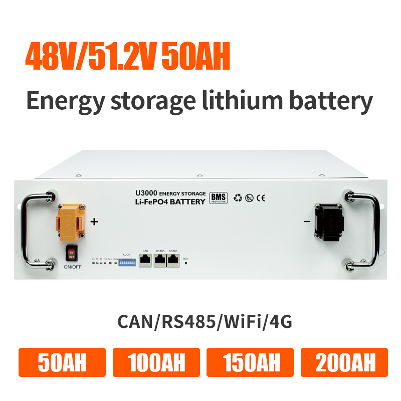 2,4kwh energilagringsbatteri litiumjernfosfat 50Ah 48V